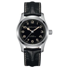 Hamilton HAMILTON MURPH BRACELET BUNDLE/ Reference H70605732 / Caliber H-10 / Collection Khaki Field /Movement Automatic/Case size 42MM/Thickness 11MM/Dial Color Black/Case Stainless Steel/Crystal Sapphire/80 hr pwr