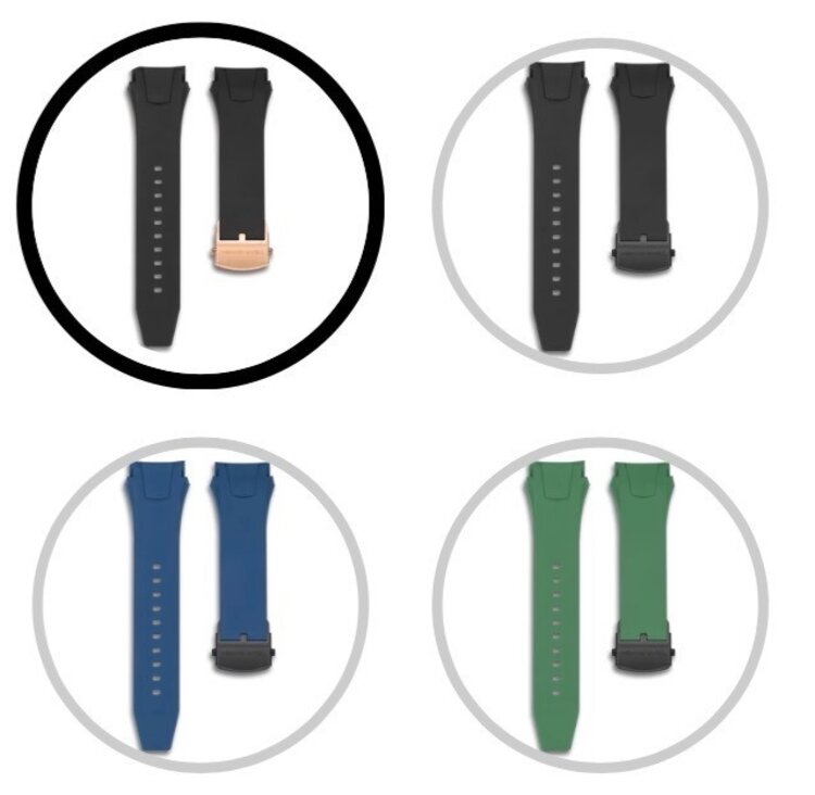 TSAR BOMBA DM STRAP DB  . Dark Matter-Interchangeable Strap, Tsar Bomba,  comment at check out which color strap & buckle you would like.