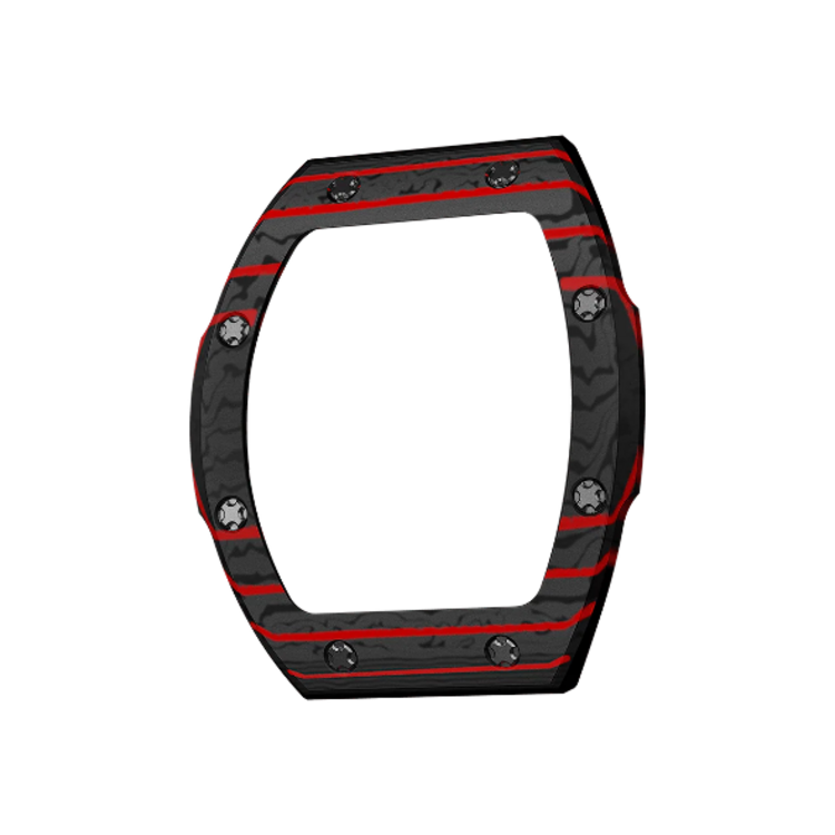 TSAR BOMBA Atomic BEZEL CF  . Atomic-Interchangeable bezel, made of carbon fiber, Tsar Bomba,  comment at check out which color carbon fiber bezel you would like.