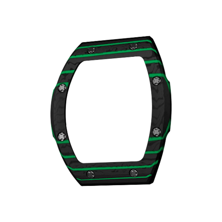 TSAR BOMBA Atomic BEZEL CF  . Atomic-Interchangeable bezel, made of carbon fiber, Tsar Bomba,  comment at check out which color carbon fiber bezel you would like.