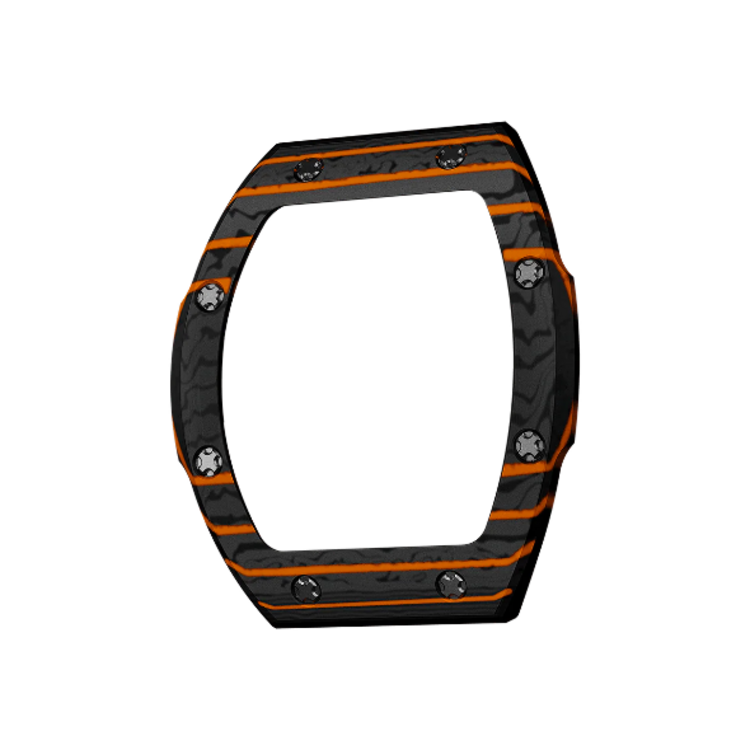 TSAR BOMBA Atomic BEZEL CF  . Atomic-Interchangeable bezel, made of carbon fiber, Tsar Bomba,  comment at check out which color carbon fiber bezel you would like.