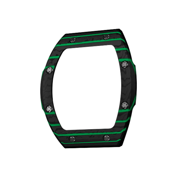 TSAR BOMBA Atomic BEZEL CF  . Atomic-Interchangeable bezel, made of carbon fiber, Tsar Bomba,  comment at check out which color carbon fiber bezel you would like.