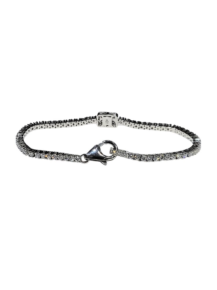 (Y) 925 3.50CT LAB DIAMOND TENNIS BRACELET