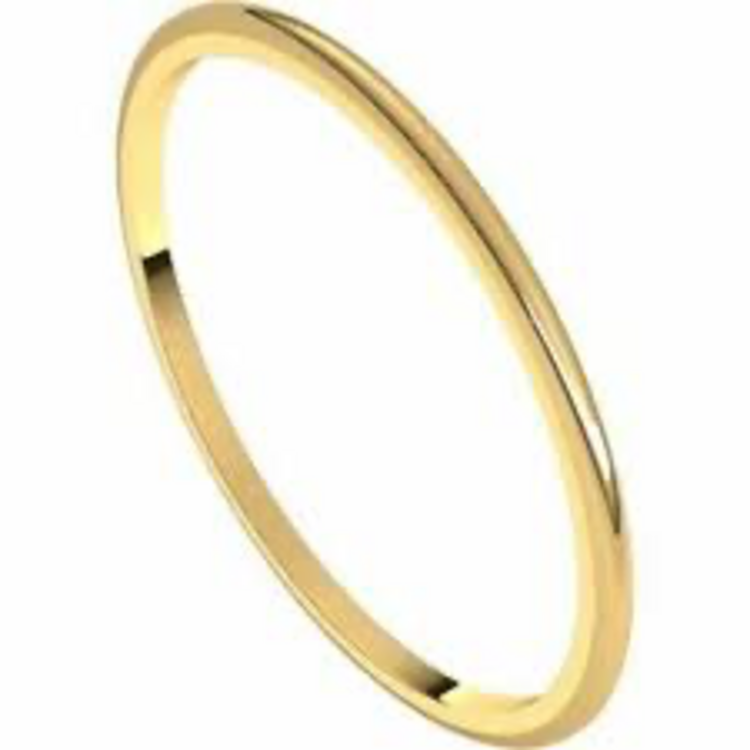 (Y) 14K 1.5MM SIZE 5 , YELLOW GOLD BAND