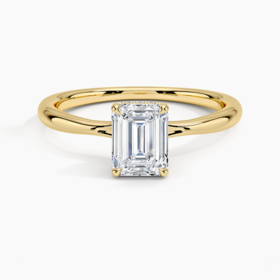 (Z) 18K 1.03CT D FL GIA CERT, 18K YELLOW GOLD SOLITAIRE BRIDAL RING, D COLOR, FLAWLESS CLARITY, .10CT IN DIAMOND SET ON PETAL STYLE PRONGS, GIA # 6422972789