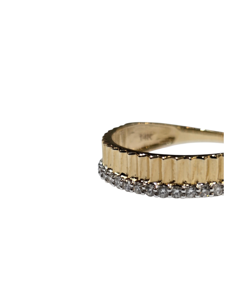 Daniels Jewels Art (Y)14KY 0.20CTW DIAMOND AND GOLD FASHION RING