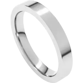 (Z) 10K WG 3MM SIZE 6.5, WHITE GOLD BAND COMFORT FIT , FLAT