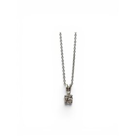 DIAMOND TRADERS INTERNATIONAL (Y) 925 .50CT LG PENDANT with .50CT FOUR PRONG LG STUD EARRINGS
