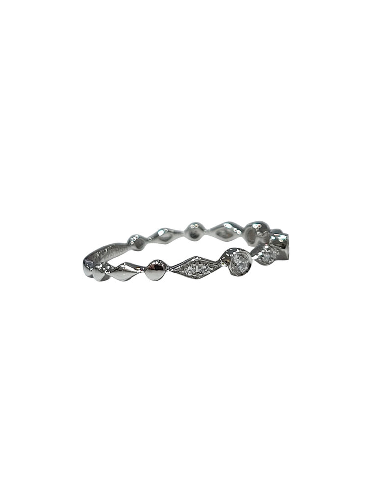 GBC (Y) 14K .13CT DIAMOND STACKABLE BAND