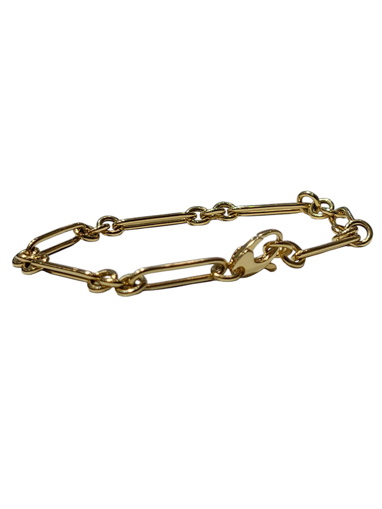 GBC (Y) 14KY PAPER CLIP BRACELET 3.2GRAMS