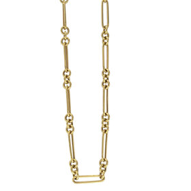 GBC (Y) 14KY PAPER CLIP NECKLACE 7.6GRAMS