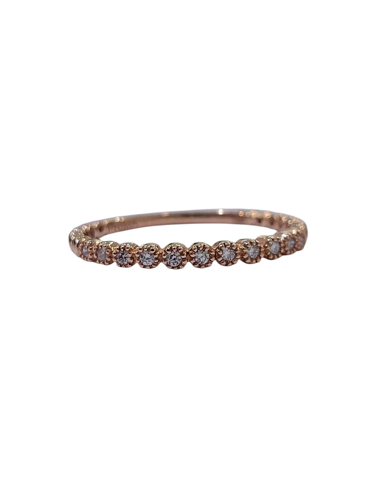 PRIMA NEW YORK (Y) 14KR .10CT STACKABLE WEDDING BAND