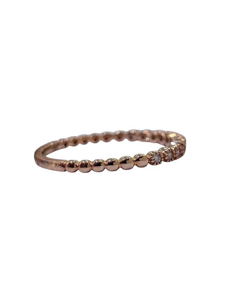 PRIMA NEW YORK (Y) 14KR .10CT STACKABLE WEDDING BAND