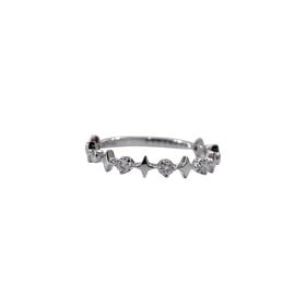 GBC (Y) 14K .07CT DECORATIVE STACKABLE BAND