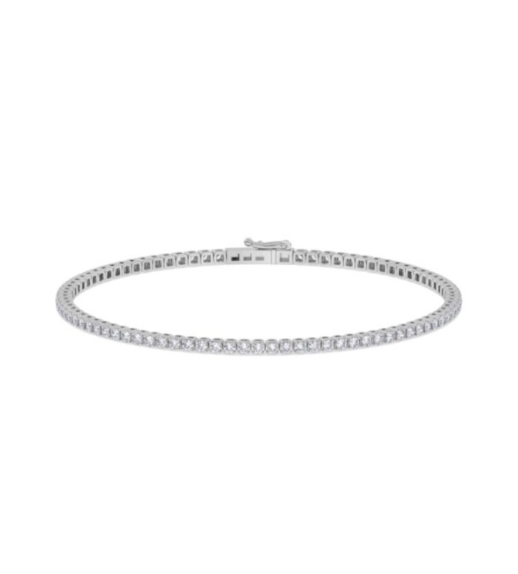 M(Y) 14KW 2.29CT VS E/F LG DIAMOND TENNIS BRACELET IGI 34J696342604