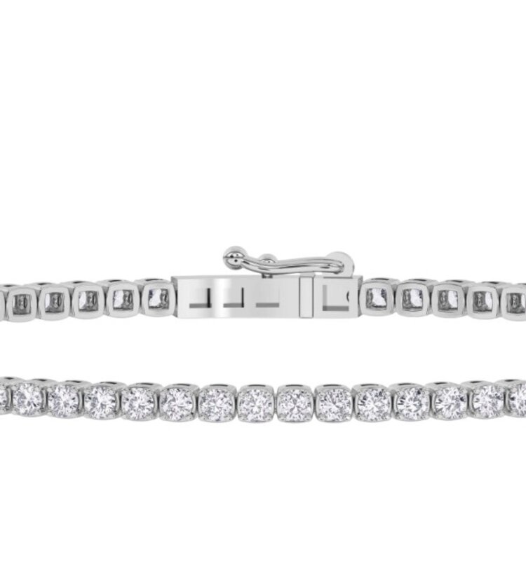 M(Y) 14KW 2.29CT VS E/F LG DIAMOND TENNIS BRACELET IGI 34J696342604