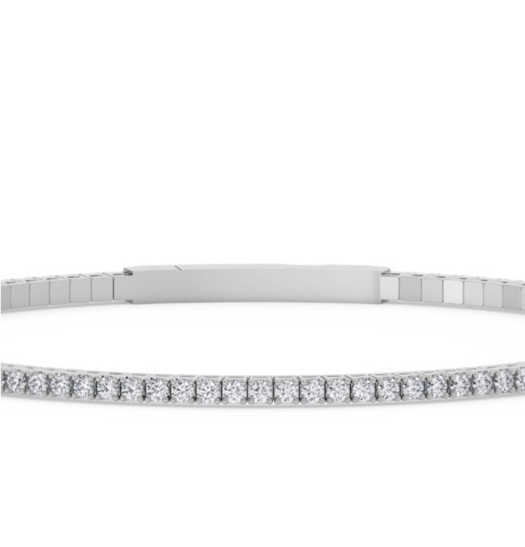 Aarush M(Y) 14KW 3.08CT VS E/F LG DIAMOND FLEXIBLE TENNIS BRACELET