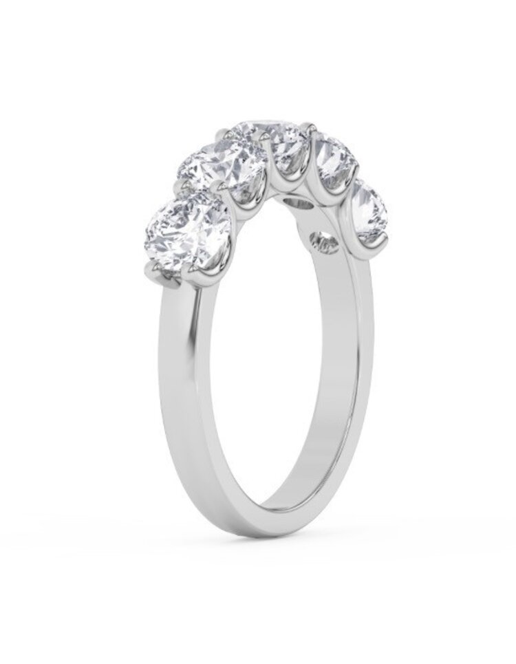 M(Y) 14KW 2.60CT VS E/F LG DIAMOND FIVE STONE RING