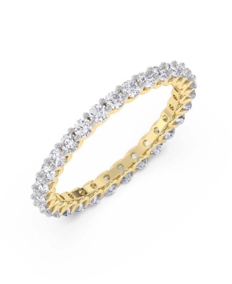 M(Y) 14KY .95CT VS E/F LAB GROWN DIAMOND ETERNITY RING