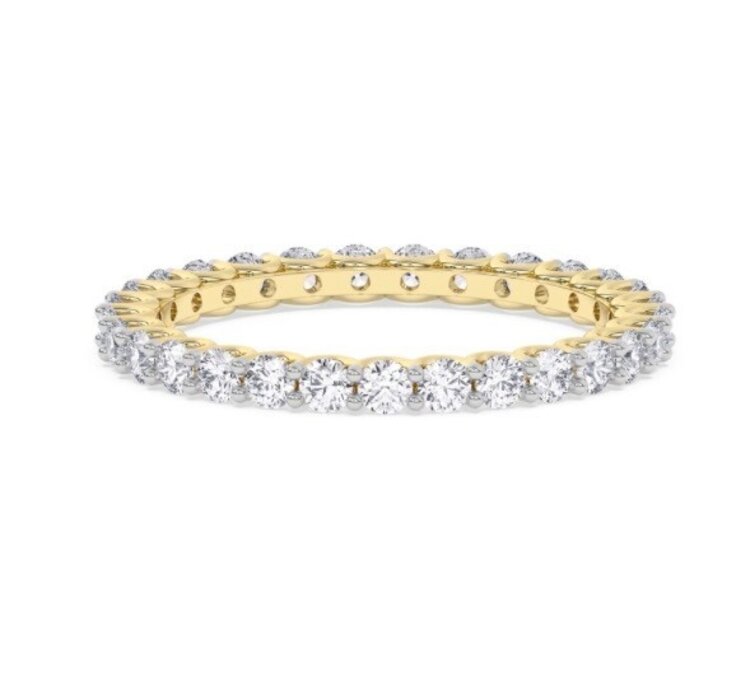 M(Y) 14KY .95CT VS E/F LAB GROWN DIAMOND ETERNITY RING
