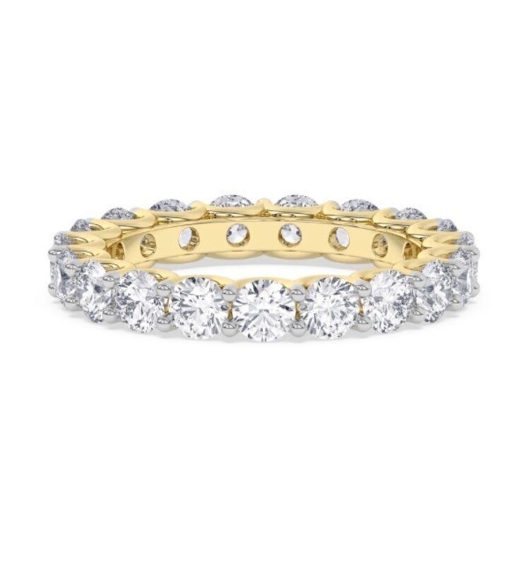 Aarush M(Y) 14KY 3.01CT VS E/F LAB GROWN DIAMOND ETERNITY RING