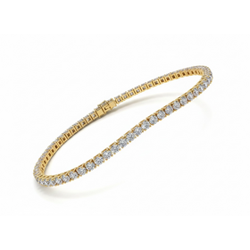 Aarush M(Y) 14KY 7.29CT VS E/F LG DIAMOND TENNIS BRACELET IGI 14J8329225