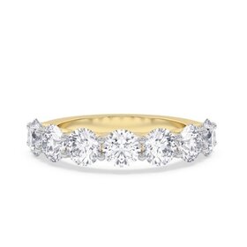M(Y) 14KY 3.58CT VS E/F LAB GROWN DIAMOND SEVEN STONE RING
