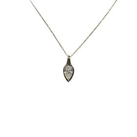 DIAMOND TRADERS INTERNATIONAL (Y) 14KY 0.63CT LAB GROWN PEAR SHAPE PENDANT NECKLACE