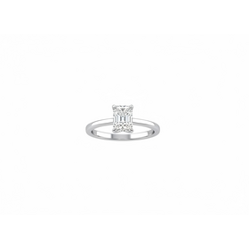 DIAMOND TRADERS INTERNATIONAL (Y) 925 1.00CT RADIANT F VVS2 LAB GROWN DIAMOND .10CT HIDDEN HALO RING IGI 744512001