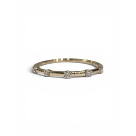 GBC (Z) 14KY  .11 TCW FIVE DIAMOND STACKING BAND