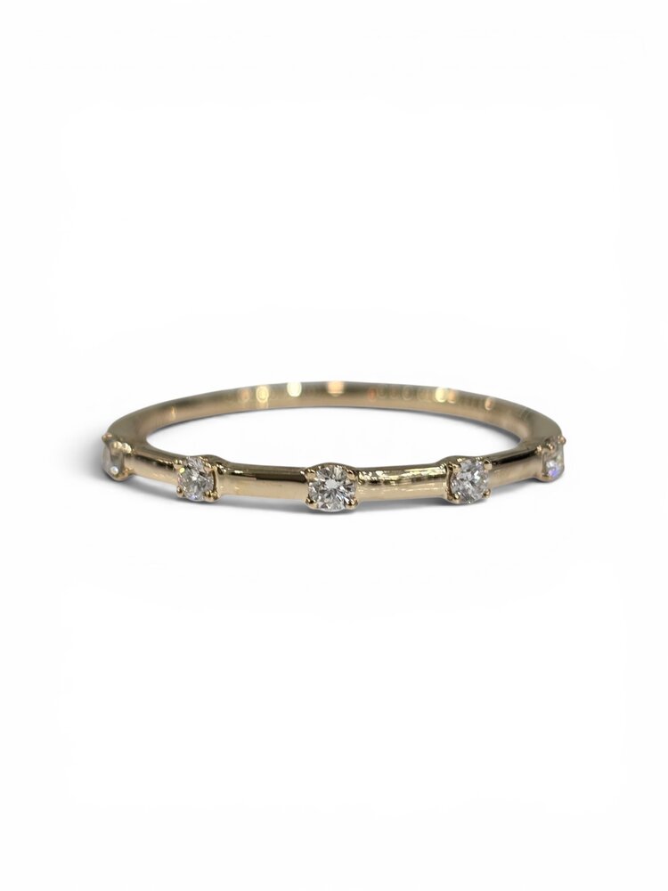 GBC (Y) 14KY  0.70 TCW FIVE DIAMOND STACKING BAND