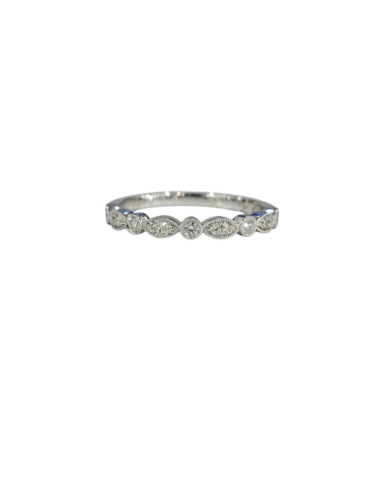 PRIMA NEW YORK (Y) 14KW .19TCW DIAMOND DECORATIVE WEDDING BAND