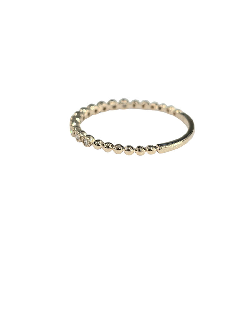 PRIMA NEW YORK (Y) 14KY .10TCW DIAMOND BEZEL SET BAND