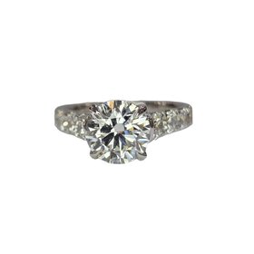 MR BRACELET (Z) 2.02RD LAB 1.00MT , WHITE GOLD BRIDAL RING LAB GROWN DIAMOND, 2.02CT E VS1 ROUND CENTER IGI CERT# LG533200902, 1 CARAT MOUNTING