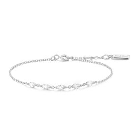 ANIA HAIE Silver Quintet Marquise Bracelet • Material: 925 Sterling Silver with Rhodium Plating with Cubic Zirconia • Bracelet length: 165mm with 20mm extender • Weight: 1.5g