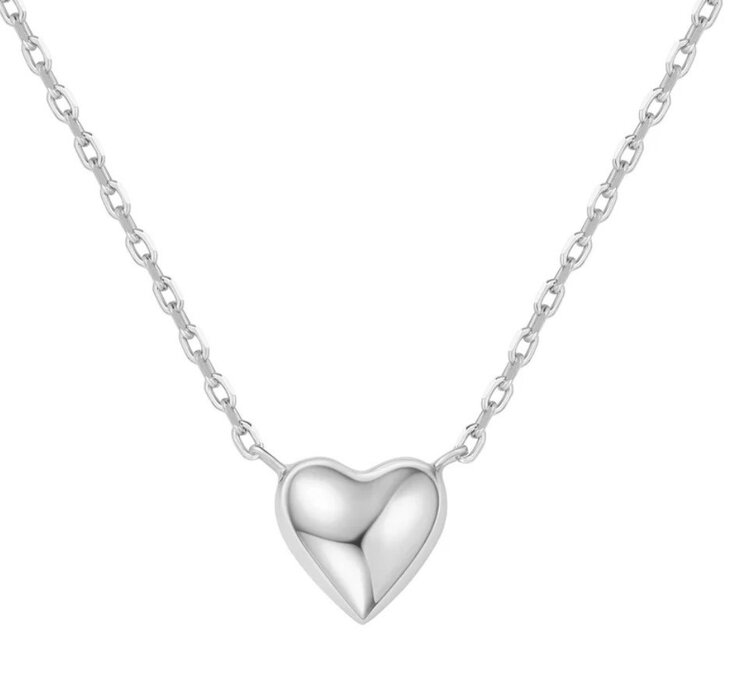 ANIA HAIE Silver Sweetheart Necklace • Material: 925 Sterling Silver with Rhodium Plating • Necklace length: 405mm with 50mm extender • Weight: 3.7g