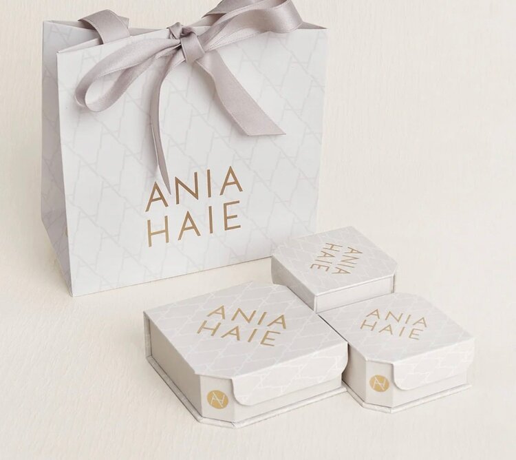 ANIA HAIE Silver Bezel Station Paper Clip Chain Bracelet • Material: 925 Sterling Silver with Rhodium Plating • Bracelet length: 380mm with 50mm extender • Weight: 9.6g