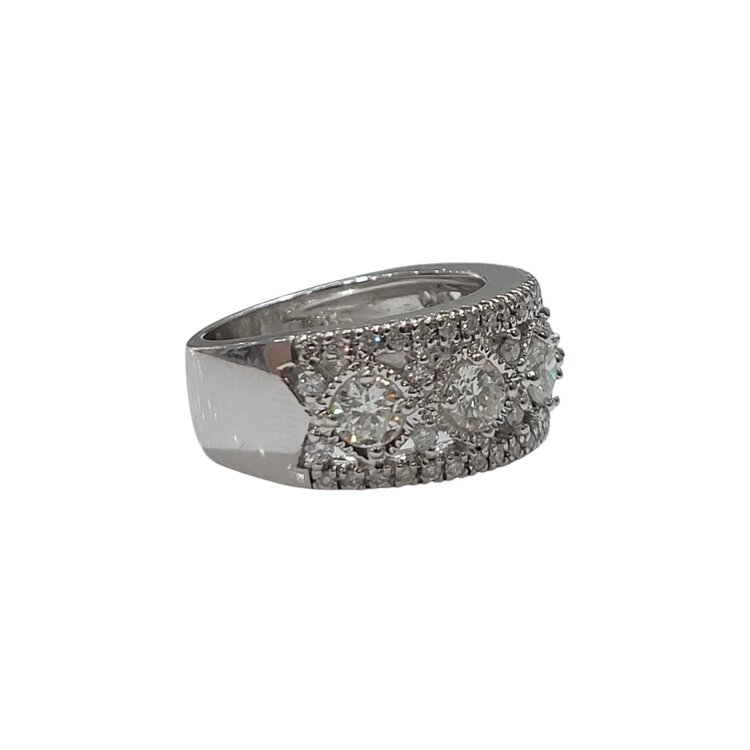 Ryan Gems Inc M(Y) 14KW 1.65CT MILGRAIN ACCENTED FASHION BAND