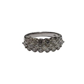 Ryan Gems Inc M(Y) 14K 2.04CT THREE ROW DIAMOND FASHION RING