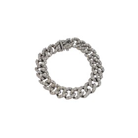 Ryan Gems Inc M(Y) 14K 8.00CT SI1 G/H DIAMOND CUBAN LINK STYLE BRACELET 7 INCHES