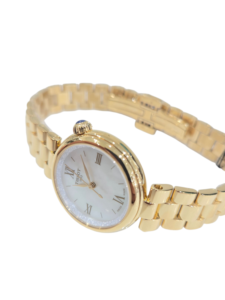 TISSOT TISSOT T152.010.33.118.00, SWISS MOVEMENT, QUARTZ, YELLOW GOLD TONE, MOTHER OF PEARL DIAL