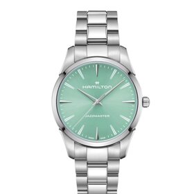 Hamilton HAMILTON JAZZMASTER/Reference H32461161/Caliber F06.105/Collection Jazzmaster /Movement quartz/Case size 40mm/Thickness 7.8mm/Dial Color Blue/Case Material Stainless Steel
