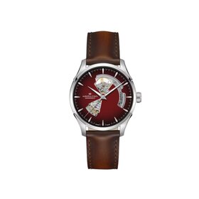Hamilton HAMILTON JAZZ MASTER OPEN HEART/ Reference H32675570 / Caliber H-10 / Collection Jazzmaster /Movement Automatic/Case size 40MM/Thickness 11.05MM/Dial Color Red/Case Stainless Steel/Crystal Sapphire/80 hr pwr