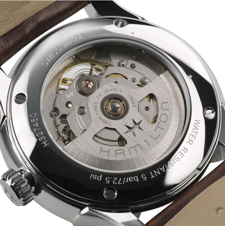Hamilton HAMILTON JAZZ MASTER OPEN HEART/ Reference H32675570 / Caliber H-10 / Collection Jazzmaster /Movement Automatic/Case size 40MM/Thickness 11.05MM/Dial Color Red/Case Stainless Steel/Crystal Sapphire/80 hr pwr