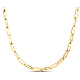 (X)14KY 20INCH PAPERCLIP CHAIN 2.9G