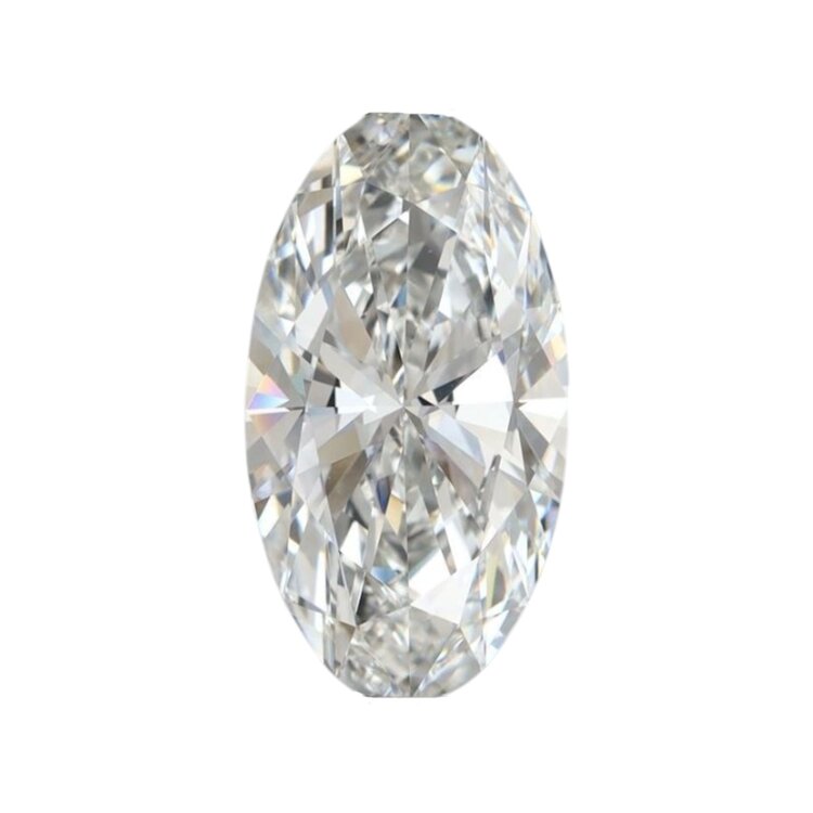 M(Y) 2.75CT VVS2 D MOVAL CUT LAB GROWN DIAMOND IGI 747589327