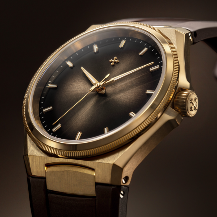 VENEZIANICO VENEZIANICO Arsenale Bronzo - 6221555 CASE: Bronze QAI9-4, Satin Finish DIMENSIONS: Ø40mm, lug-to-lug 44mm LUMINESCENT PIGMENT: BGW9 Super-LumiNova® THICKNESS: 9.95mm, including crystal MOVEMENT: Cal. Miyota 9039 Automatic CRYSTAL: Sapphire BEZEL: Bronze