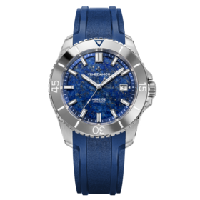 VENEZIANICO Venezianico Nereide Lapislazzuli - 4521548 CASE MATERIAL: 316L Stainless Steel DIAL: Natural Lapis lazuli stone DIMENSIONS: Ø42mm, lug to lug 49mm  MOVEMENT: Automatic Cal. Sellita SW200-1 Swiss Made CRYSTAL: Sapphire Glass BEZEL: Tungston