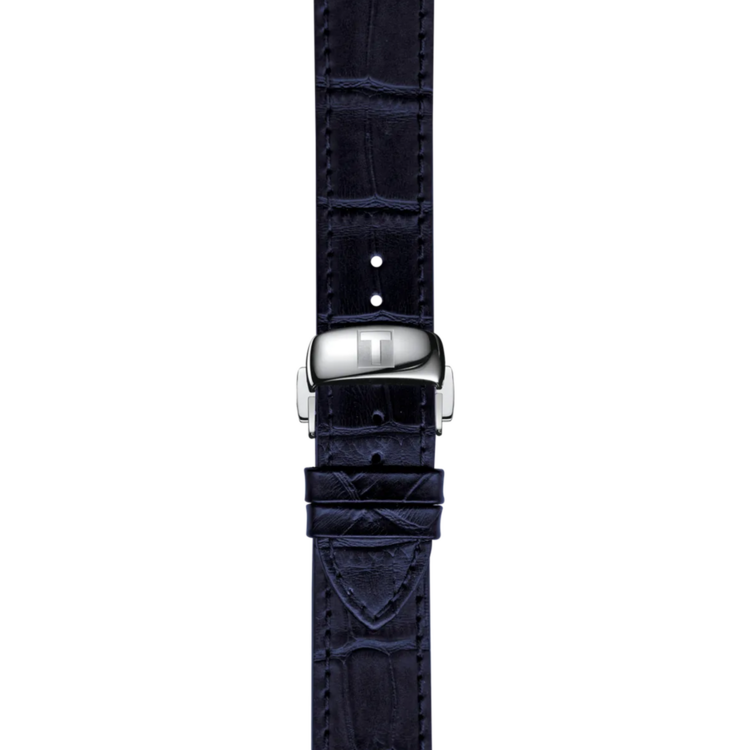 TISSOT TISSOT LE LOCLE 20TH ANNIVERSARY 39.3MM T006.407.11.033.03 Blue leather strap included Diameter:39.3 mm 316L stainless steel case Scratch-resistant sapphire crystal See-through caseback Swiss automatic movement Up to 80 hours power reserve