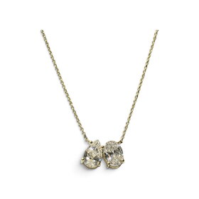 MR BRACELET (Z) 14KY 1.50CT TWO STONE LAB GROWN DIAMOND NECKLACE